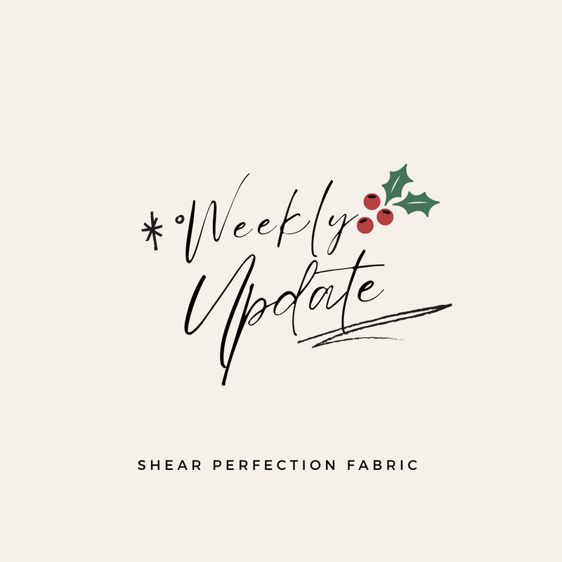 Weekly Update - Thursday December 22nd, 2022
