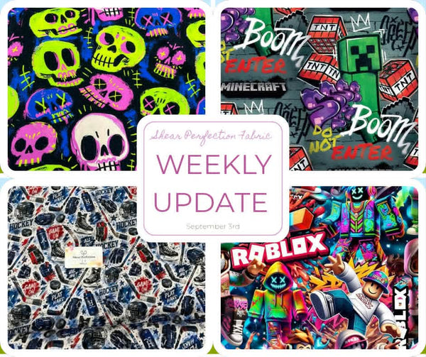 Weekly Update - Thursday, September 3rd, 2026