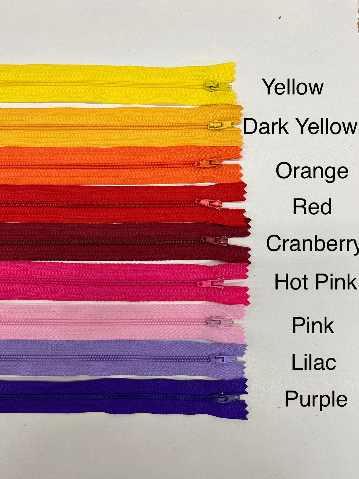 10” nylon zipper Lilac — Shear Perfection Fabric