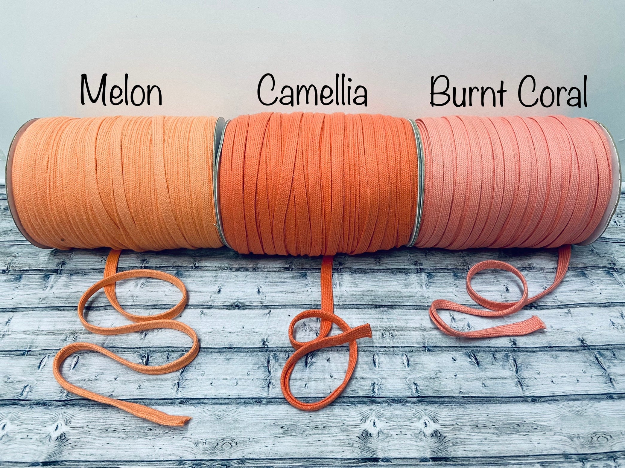 Flat Cotton drawstring - Over 70 colors — Shear Perfection Fabric